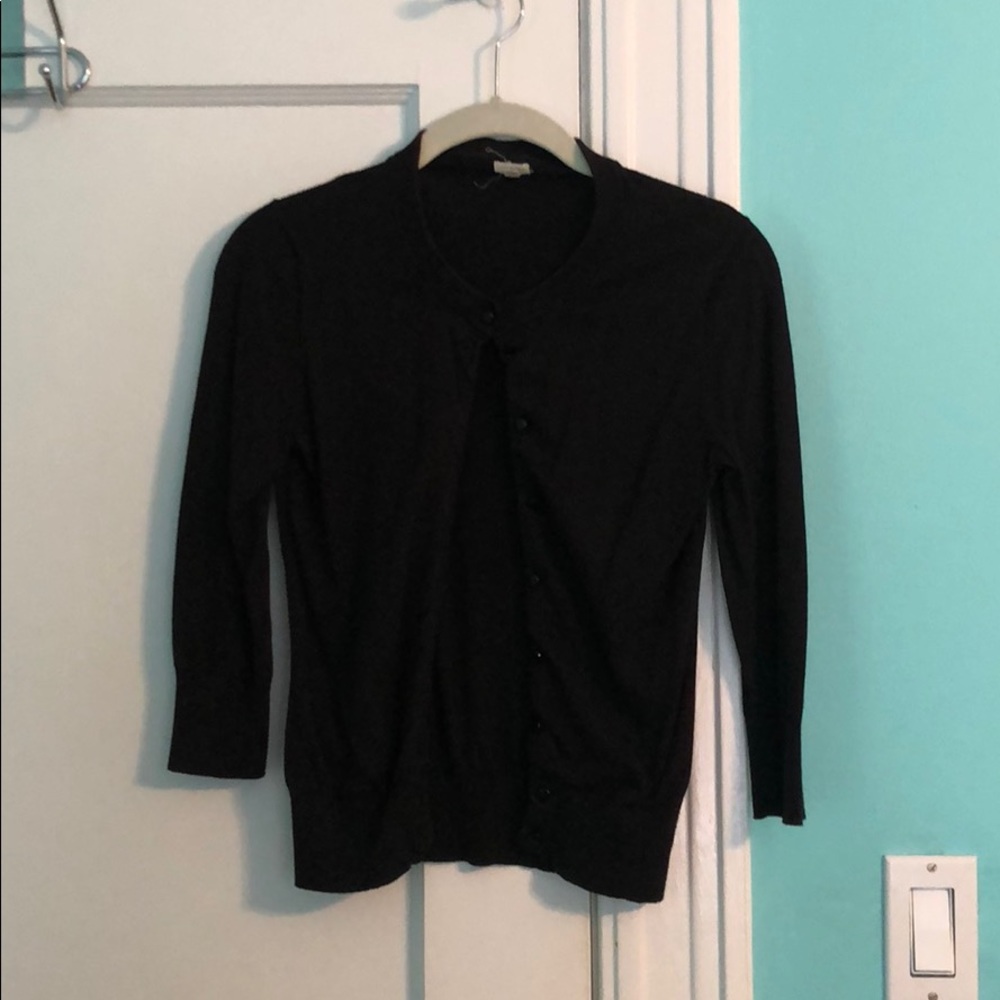 Black cardigan